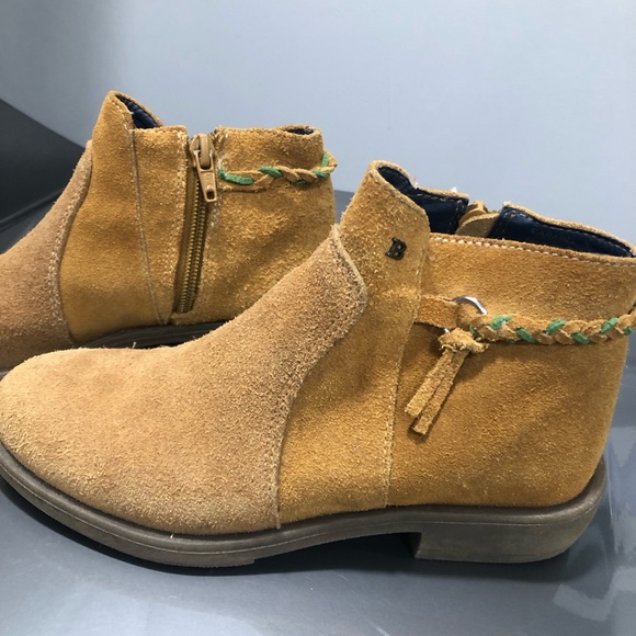 Bosi Yellow leather/suede boots - Picture 2 of 5